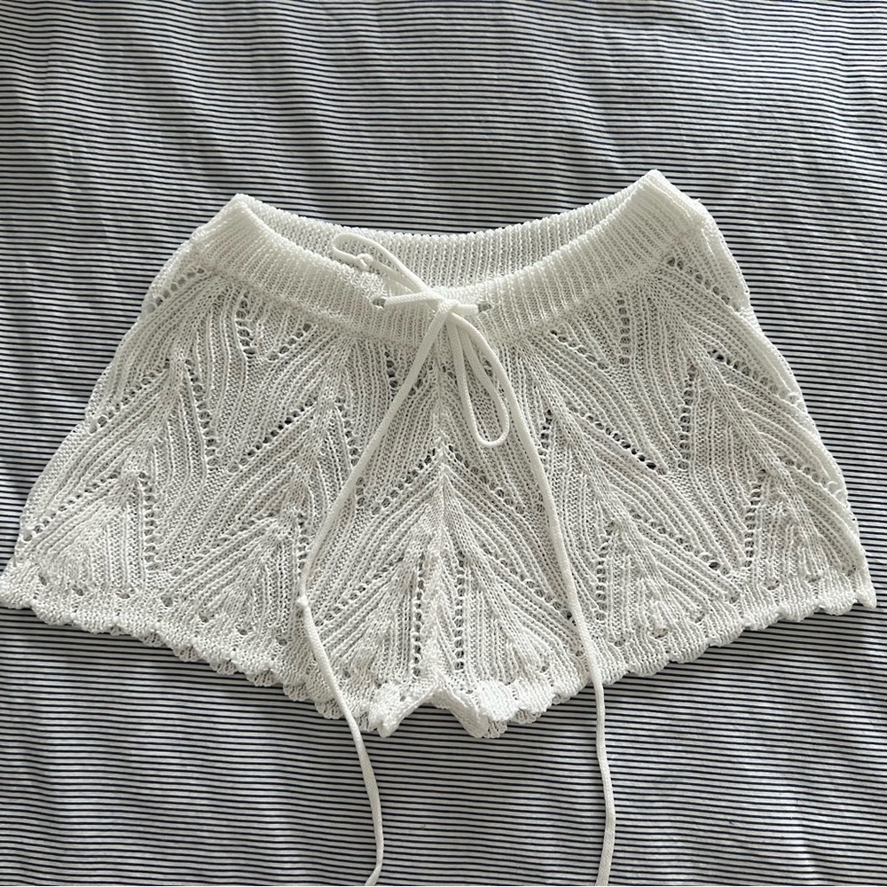 Cute White beach shorts